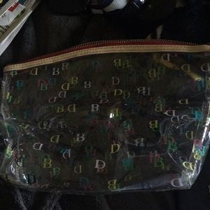 Clear dooney bourke cosmetic bag